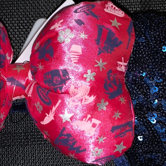 Disney Navy Blue with Pink ribbon Ears - Picture 5 of 8